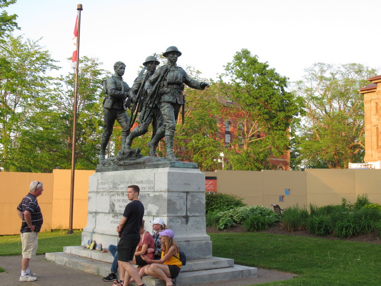 Oorlogs gedenkbeeld in Charlottetown